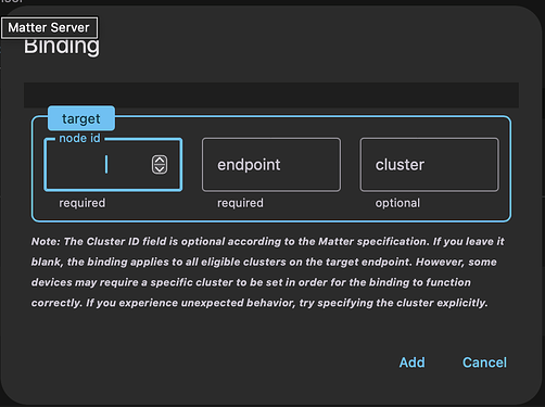 Matter Server - Bindings